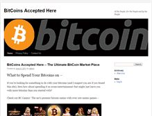 Tablet Screenshot of bitcoinsacceptedhere.com